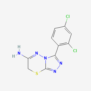 3-(2,4-dichlorophenyl)-7H-[1,2,4]triazolo[3,4-b][1,3,4]thiadiazin-6-amine