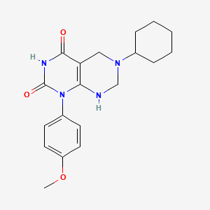 6-cyclohexyl-1-(4-methoxyphenyl)-5,6,7,8-tetrahydropyrimido[4,5-d]pyrimidine-2,4(1H,3H)-dione