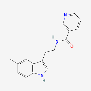 N-[2-(5-methyl-1H-indol-3-yl)ethyl]pyridine-3-carboxamide