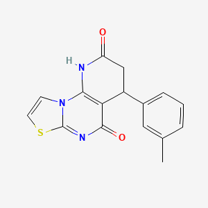 4-(3-methylphenyl)-3,4-dihydro-2H-pyrido[3,2-e][1,3]thiazolo[3,2-a]pyrimidine-2,5(1H)-dione