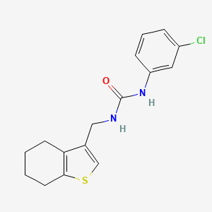 1-(3-Chlorophenyl)-3-(4,5,6,7-tetrahydro-1-benzothiophen-3-ylmethyl)urea