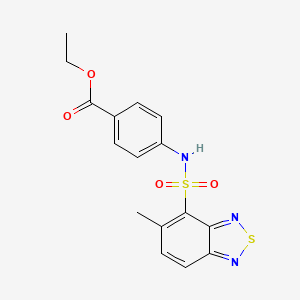 Ethyl 4-{[(5-methyl-2,1,3-benzothiadiazol-4-yl)sulfonyl]amino}benzoate