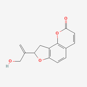 8,9-Dihydro-8-[1-(hydroxymethyl)ethenyl]-2H-furo[2,3-h]-1-benzopyran-2-one