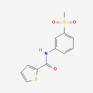 molecular formula C12H11NO3S2 B11487746 N-[3-(methylsulfonyl)phenyl]thiophene-2-carboxamide 