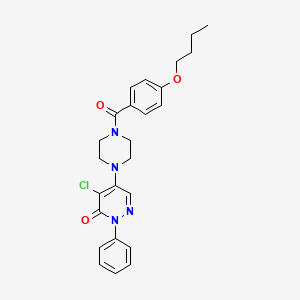 5-{4-[(4-butoxyphenyl)carbonyl]piperazin-1-yl}-4-chloro-2-phenylpyridazin-3(2H)-one