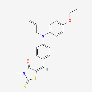 (5E)-5-{4-[(4-ethoxyphenyl)(prop-2-en-1-yl)amino]benzylidene}-3-methyl-2-thioxo-1,3-thiazolidin-4-one