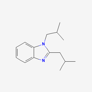 molecular formula C15H22N2 B11487948 1,2-bis(2-methylpropyl)-1H-benzimidazole 