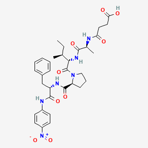 molecular formula C33H42N6O9 B1148795 Suc-Ala-Ile-Pro-Phe-pNA CAS No. 128802-79-9
