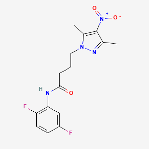 N-(2,5-difluorophenyl)-4-(3,5-dimethyl-4-nitro-1H-pyrazol-1-yl)butanamide