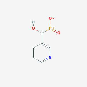 molecular formula C6H6NO3P B11488000 [Hydroxy(pyridin-3-yl)methyl]phosphinate 