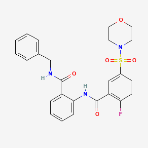 N-[2-(benzylcarbamoyl)phenyl]-2-fluoro-5-(morpholin-4-ylsulfonyl)benzamide