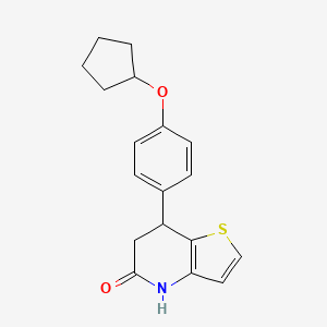 7-[4-(cyclopentyloxy)phenyl]-6,7-dihydrothieno[3,2-b]pyridin-5(4H)-one