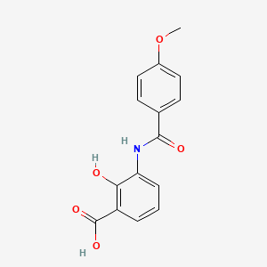 2-Hydroxy-3-{[(4-methoxyphenyl)carbonyl]amino}benzoic acid