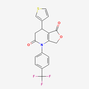 4-(3-thienyl)-1-[4-(trifluoromethyl)phenyl]-4,7-dihydrofuro[3,4-b]pyridine-2,5(1H,3H)-dione