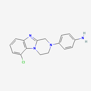 4-(6-chloro-3,4-dihydropyrazino[1,2-a]benzimidazol-2(1H)-yl)aniline