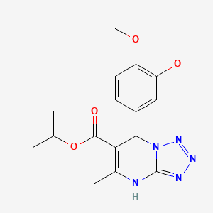 Propan-2-yl 7-(3,4-dimethoxyphenyl)-5-methyl-4,7-dihydrotetrazolo[1,5-a]pyrimidine-6-carboxylate