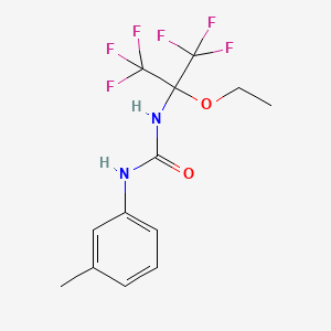 1-(2-Ethoxy-1,1,1,3,3,3-hexafluoropropan-2-yl)-3-(3-methylphenyl)urea