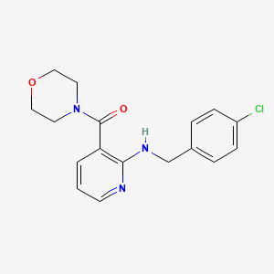 {2-[(4-Chlorobenzyl)amino]pyridin-3-yl}(morpholin-4-yl)methanone