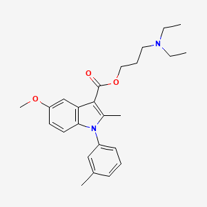 3-(diethylamino)propyl 5-methoxy-2-methyl-1-(3-methylphenyl)-1H-indole-3-carboxylate