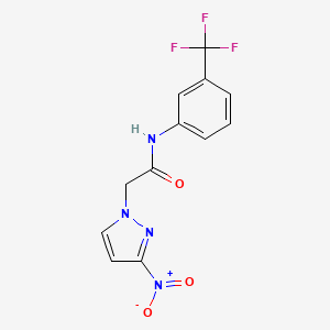 2-(3-nitro-1H-pyrazol-1-yl)-N-[3-(trifluoromethyl)phenyl]acetamide