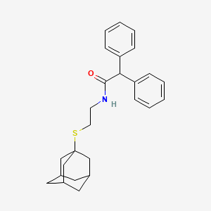 molecular formula C26H31NOS B11488250 N-[2-(1-adamantylthio)ethyl]-2,2-diphenylacetamide 