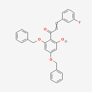 1-[2,4-Bis(benzyloxy)-6-hydroxyphenyl]-3-(3-fluorophenyl)prop-2-en-1-one