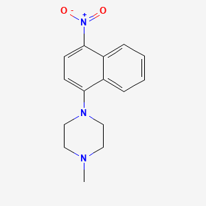 molecular formula C15H17N3O2 B1148829 1-Methyl-4-(4-nitro-1-naphthyl)piperazine CAS No. 16154-63-5