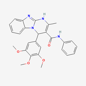 2-methyl-N-phenyl-4-(3,4,5-trimethoxyphenyl)-1,4-dihydropyrimido[1,2-a]benzimidazole-3-carboxamide