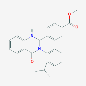 Methyl 4-{4-oxo-3-[2-(propan-2-yl)phenyl]-1,2,3,4-tetrahydroquinazolin-2-yl}benzoate