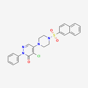 4-chloro-5-[4-(naphthalen-2-ylsulfonyl)piperazin-1-yl]-2-phenylpyridazin-3(2H)-one