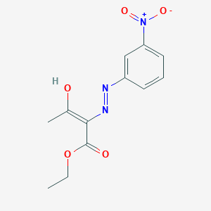 molecular formula C12H13N3O5 B1148836 ethyl (2Z)-2-[(3-nitrophenyl)hydrazono]-3-oxobutanoate CAS No. 18794-99-5