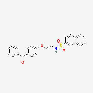 N-[2-(4-benzoylphenoxy)ethyl]naphthalene-2-sulfonamide