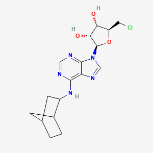 molecular formula C17H22ClN5O3 B1148838 (+/-)-5'-Chloro-5'-deoxy-ENBA CAS No. 103626-26-2