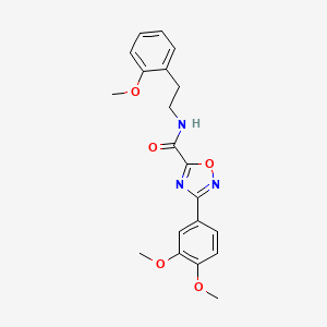 3-(3,4-dimethoxyphenyl)-N-[2-(2-methoxyphenyl)ethyl]-1,2,4-oxadiazole-5-carboxamide