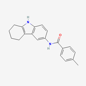 4-methyl-N-(2,3,4,9-tetrahydro-1H-carbazol-6-yl)benzamide