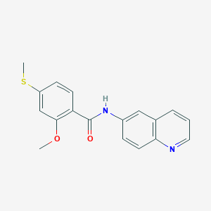 2-Methoxy-4-methylsulfanyl-N-quinolin-6-yl-benzamide