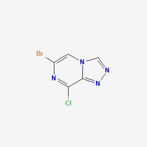 molecular formula C5H2BrClN4 B1148851 6-ブロモ-8-クロロ-[1,2,4]トリアゾロ[4,3-a]ピラジン CAS No. 1334135-75-9