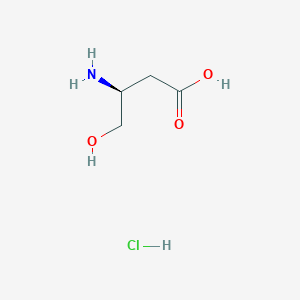 molecular formula C4H10ClNO3 B1148853 (S)-3-Amino-4-hydroxybutanoic acid hydrochloride CAS No. 1245645-62-8