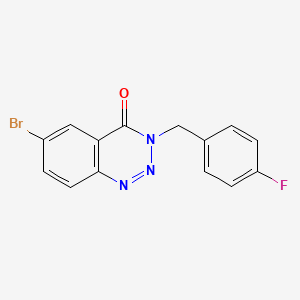 6-bromo-3-(4-fluorobenzyl)-1,2,3-benzotriazin-4(3H)-one