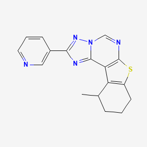 11-Methyl-2-(3-pyridyl)-8,9,10,11-tetrahydro[1]benzothieno[3,2-e][1,2,4]triazolo[1,5-c]pyrimidine