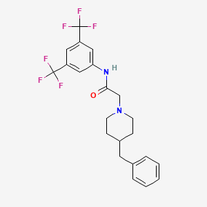 2-(4-benzylpiperidin-1-yl)-N-[3,5-bis(trifluoromethyl)phenyl]acetamide