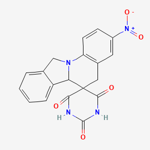 3'-Nitro-6'A,11'-dihydro-5'H-spiro[1,5-diazinane-3,6'-isoindolo[2,1-A]quinoline]-2,4,6-trione