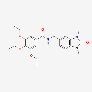 N-[(1,3-dimethyl-2-oxo-2,3-dihydro-1H-benzimidazol-5-yl)methyl]-3,4,5-triethoxybenzamide