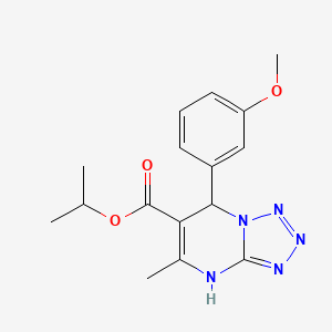 Propan-2-yl 7-(3-methoxyphenyl)-5-methyl-4,7-dihydrotetrazolo[1,5-a]pyrimidine-6-carboxylate