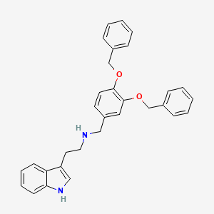 molecular formula C31H30N2O2 B11488693 N-[3,4-bis(benzyloxy)benzyl]-2-(1H-indol-3-yl)ethanamine 