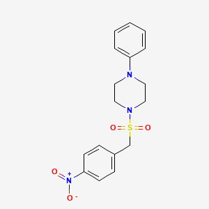 1-[(4-Nitrobenzyl)sulfonyl]-4-phenylpiperazine