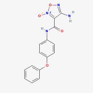 4-amino-N-(4-phenoxyphenyl)-1,2,5-oxadiazole-3-carboxamide 2-oxide