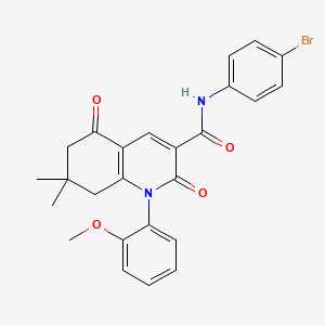 N-(4-bromophenyl)-1-(2-methoxyphenyl)-7,7-dimethyl-2,5-dioxo-1,2,5,6,7,8-hexahydroquinoline-3-carboxamide