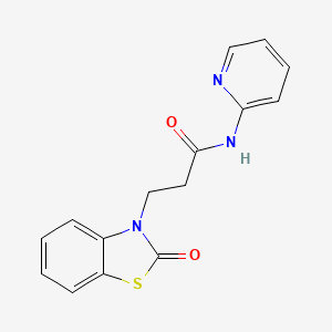 3-(2-oxo-1,3-benzothiazol-3(2H)-yl)-N-(pyridin-2-yl)propanamide