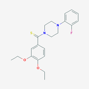 (3,4-Diethoxyphenyl)[4-(2-fluorophenyl)piperazin-1-yl]methanethione